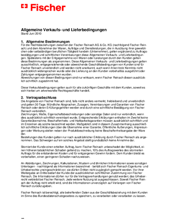 Allgemeine Verkaufs- und Liefer-bedingungen